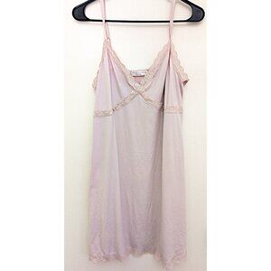 Pink Camisole Lace Trim Tank Top Pajama Mauve Dress Coquette Aesthetic SIZE XL